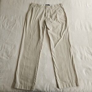 Polo Ralph Lauren Men Chino Pants Khakis 100% Cotton 36x34 Flat Front Classic